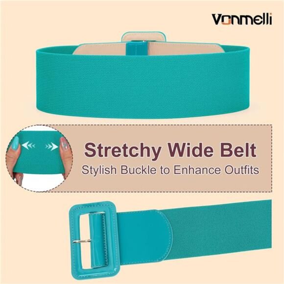 Stretchy Wide Women Belts Elastic Vintage Belts for Women Fashion main image 5